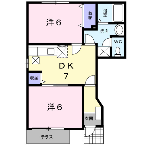 【間取り】 | エスポワールＣ