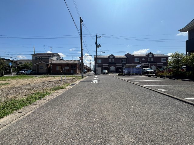 東区東中島分譲地の前面道路含む現地写真