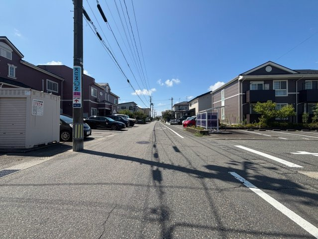 東区東中島分譲地の前面道路含む現地写真