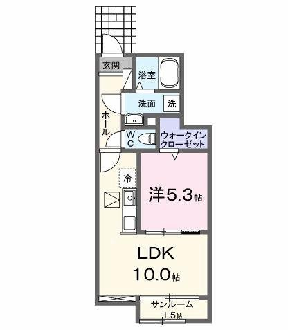 グランドムールⅢの間取り