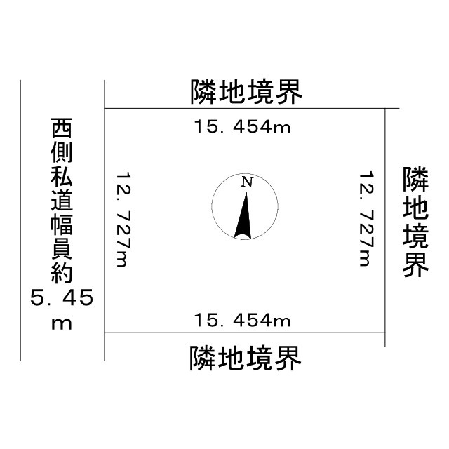 北見市西三輪4丁目716番4　売地の区画図