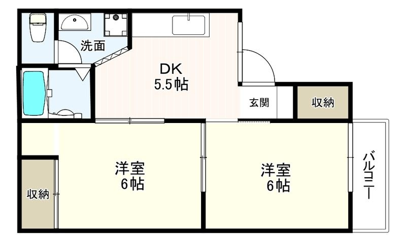 セジュールむこのそう北の間取り