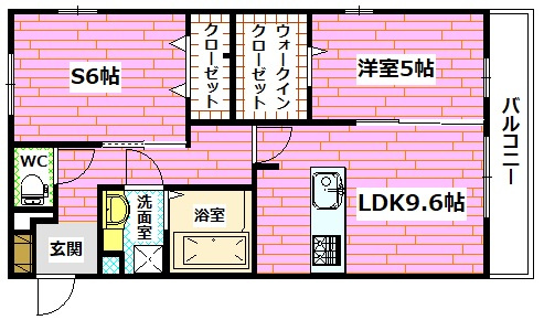 ラクト鶴江の間取り