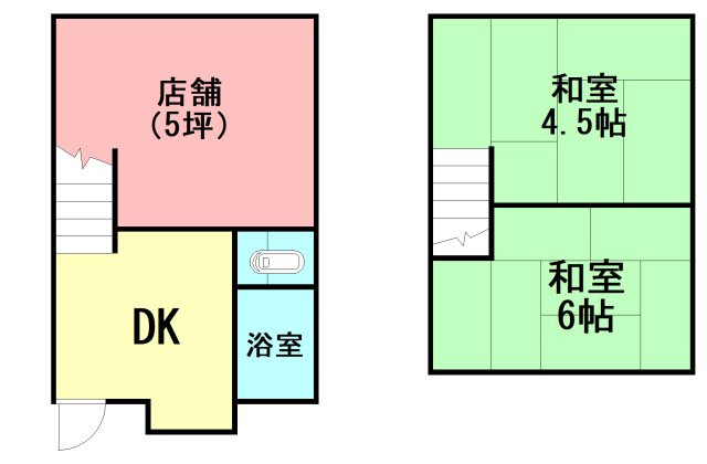 中村原テナントの間取り