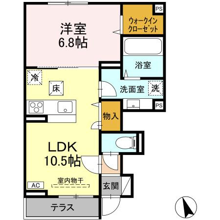 グランツ久米川の間取り