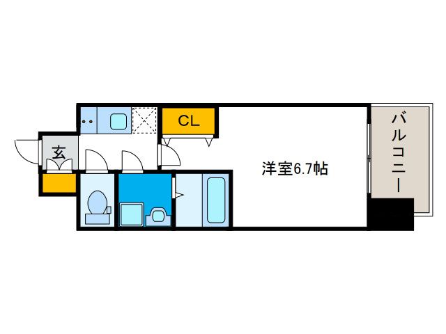 クリスタルグランツみなとシティの間取り