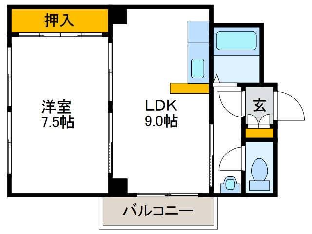 ハイコート泉尾の間取り