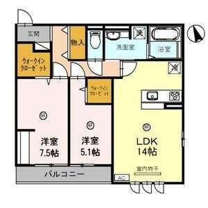 【間取り】 | Casa Ciel(カーサシエル) | お部屋の間取りです