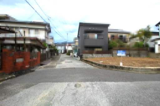 高知市南久万　建築条件付　売土地の前面道路含む現地写真|西側