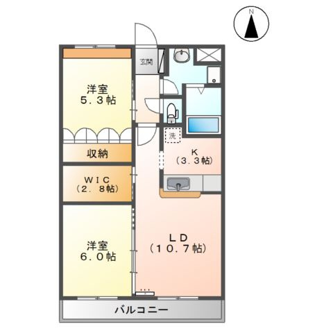 プランドールⅡの間取り