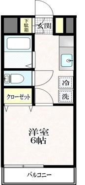 カリーノ福生の間取り