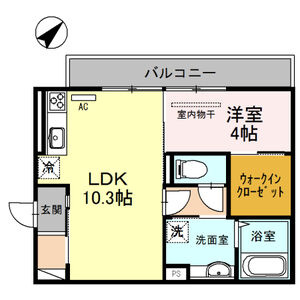【間取り】 | Le ciel (ル シエル) Ⅱ | お部屋の間取りです