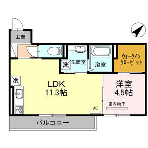 【間取り】 | Le ciel (ル シエル) Ⅱ | お部屋の間取りです