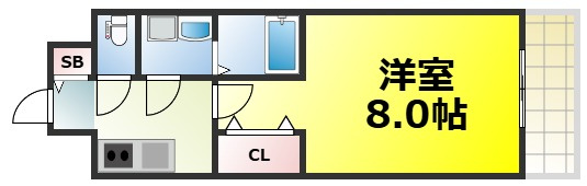 【間取り】 | メルディアクレスト難波ソルテラス 仲介手数料無料