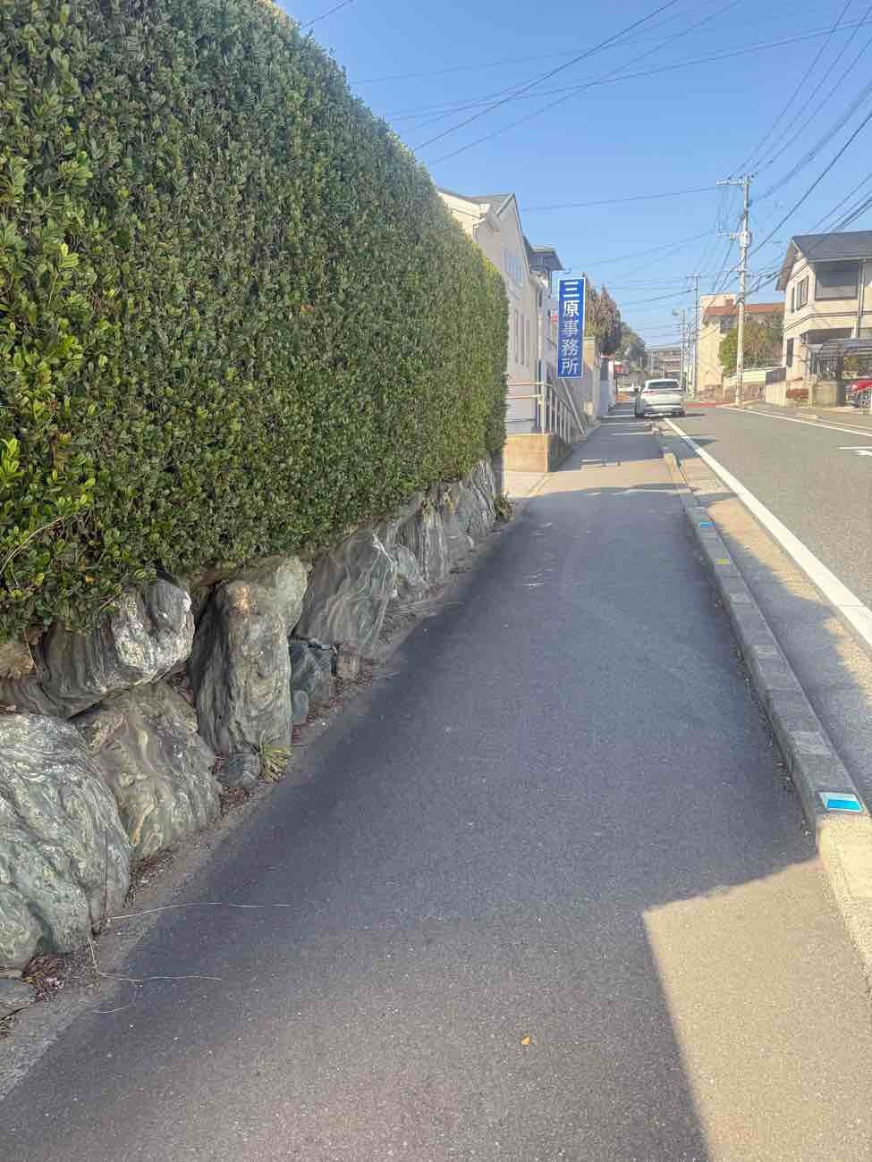 大浦一丁目（2期）の前面道路含む現地写真|現地（2026年2月28日）撮影