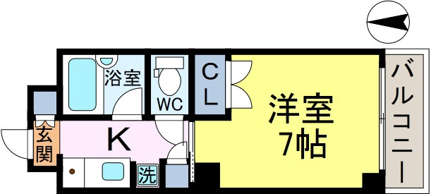 プリデ新小岩の間取り