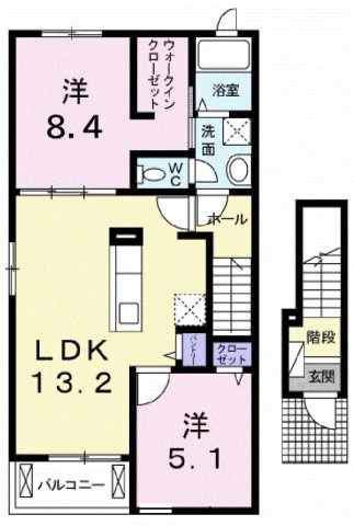 サンロード大岡　Ａ棟の間取り