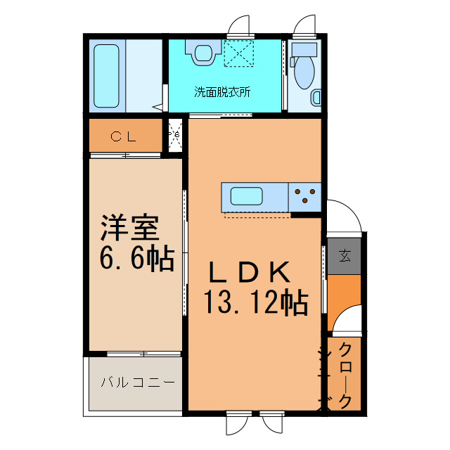 TOWN西17北1の間取り