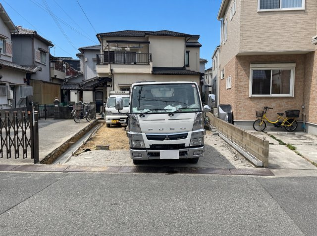 明石市大久保町大窪　第13期　新築一戸建ての外観|周辺は落ち着いた街並みの住宅地！子育てがしやすい住環境です！まだ未完成ですが、現地でしかわからない事もございます。是非一度ご覧ください。