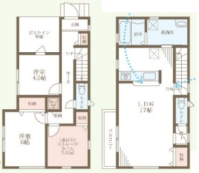 明石市大久保町大窪　第13期　新築一戸建ての間取り