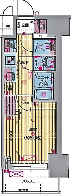 プレサンスTHE大須観音の間取り