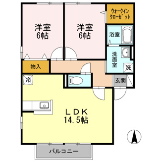 【間取り】 | ブルーモンターニュ　Ⅲ