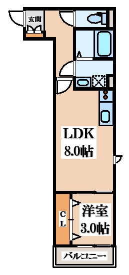 【間取り】 | グローハイツ若江