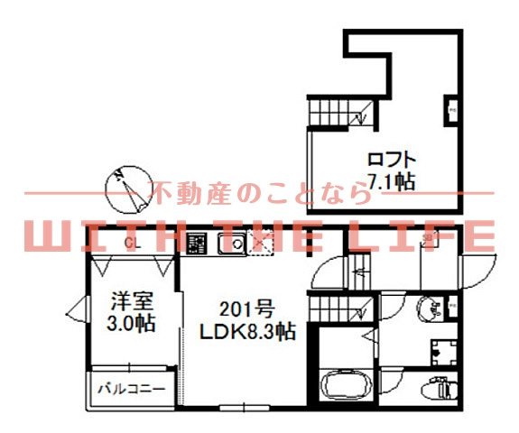 ソラーレ津福駅南【キャシュバック対象】の間取り