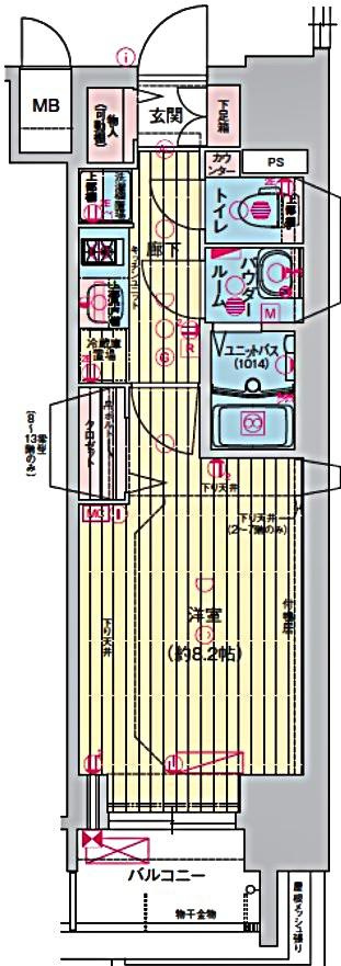 プレサンス広小路通パルスの間取り