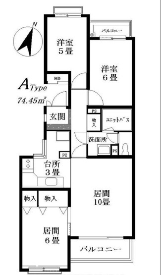 【間取り】 | カサ・デ・高井戸