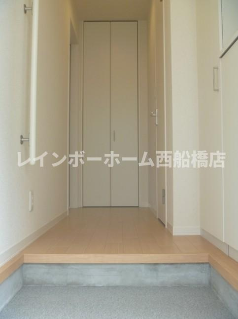 市川市中山１丁目のアパートの玄関