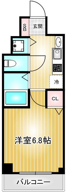 ライジングコート名古屋駅前東|名古屋市の賃貸ならMy賃貸の間取り|ライジングコート名古屋駅前東