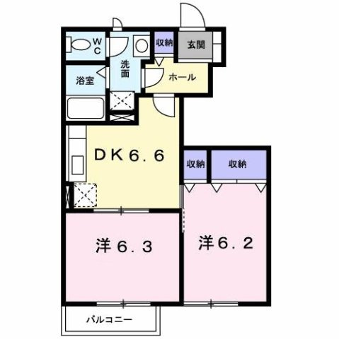 【間取り】 | ひまわり　Ａ