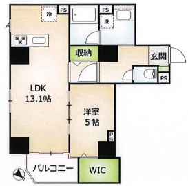 Axia Court早稲田の間取り