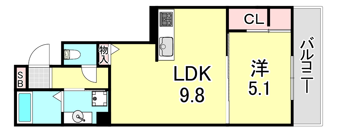 D-room　WEST　PARK　西宮北口の間取り