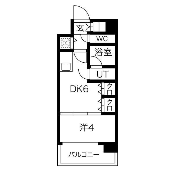 S-RESIDENCE淀屋橋の間取り