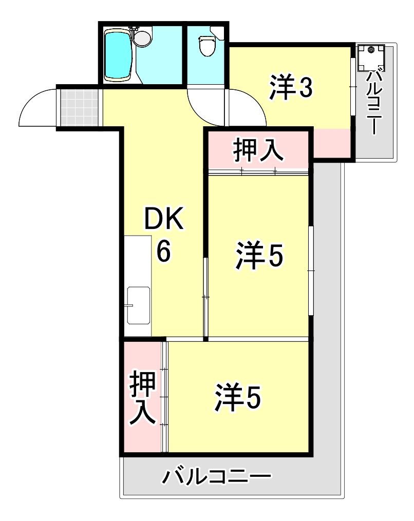 オリーブヒルズ北野の間取り