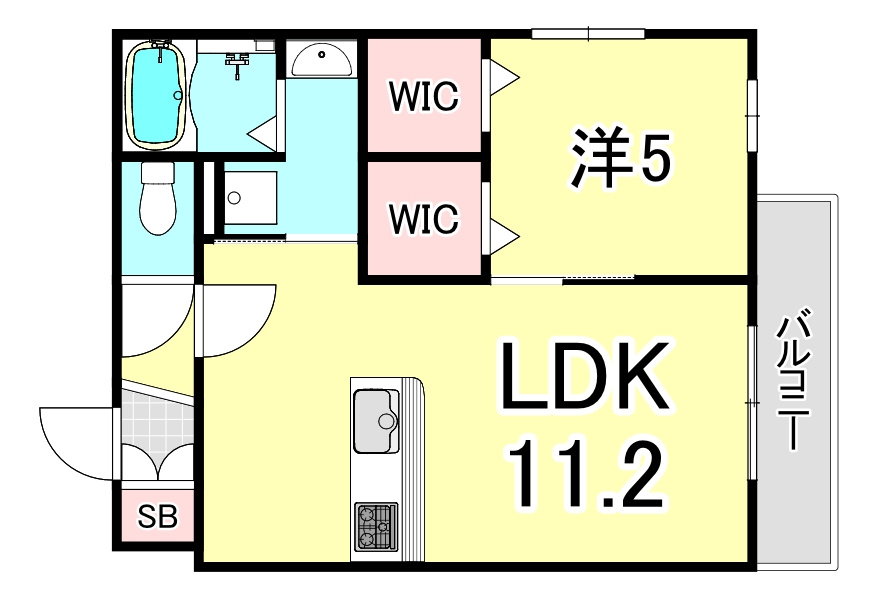 メゾン六甲Ⅱの間取り