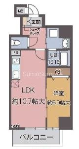 アルデールトモ北堀江の間取り