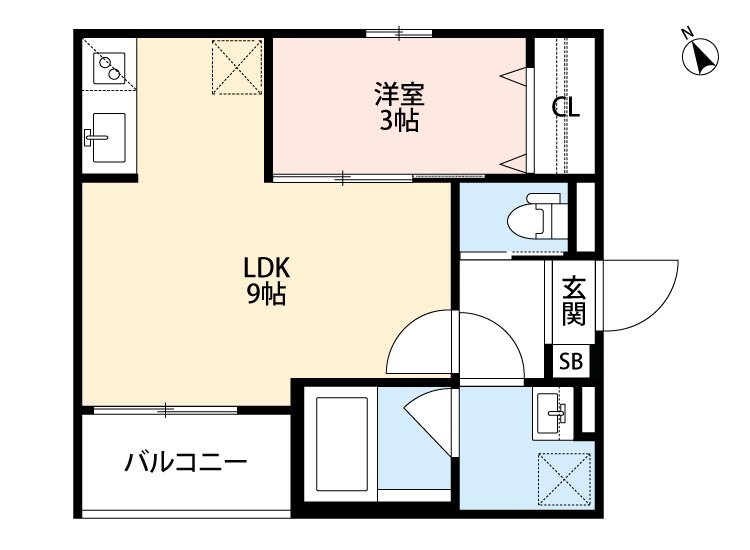 フエニーチェ九条の間取り