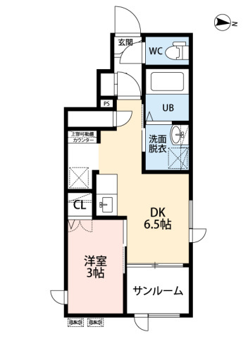 ＣＢ桜ヶ丘テソロの間取り