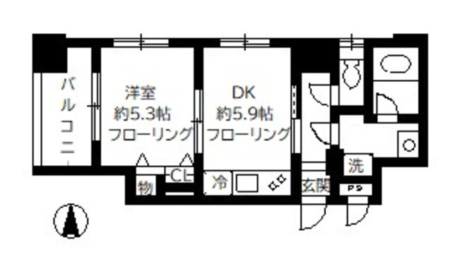 エルラッソ入谷の間取り