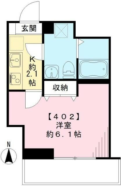 ｐｉｎｖｉｌｌａｇｅ大井町　（パンヴィラージュオオイマチ）の間取り