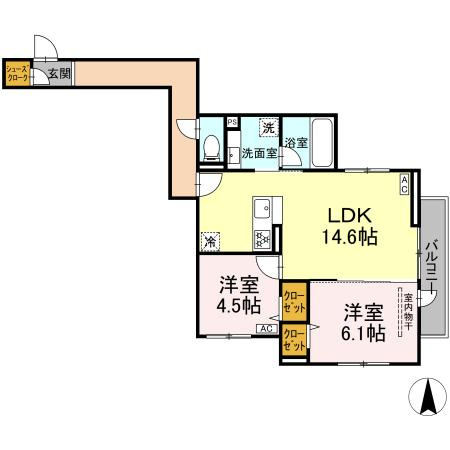 オアシス新綱島の間取り