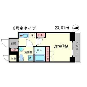 【間取り】 | アドバンス心斎橋ラシュレ