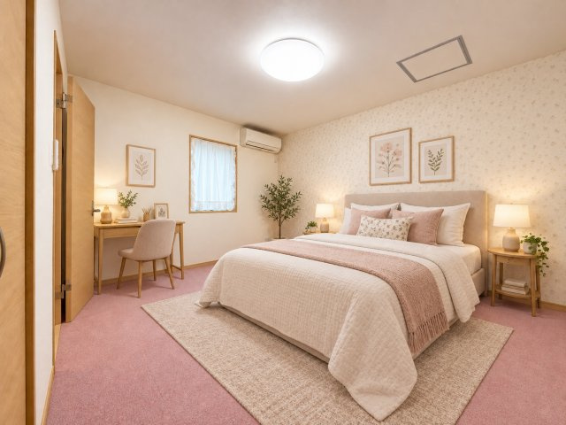平野区瓜破西3丁目の洋室|家具を置いた際の生活動線もイメージしやすく、すっきりとした暮らしが叶いそうです♪
※本画像はCGで作