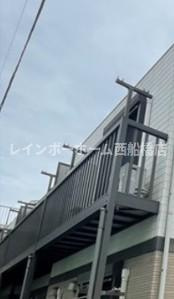 リバーハイツⅡのバルコニー