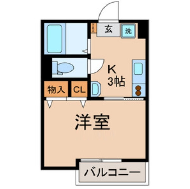リバーハイツⅡの間取り