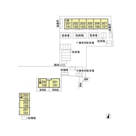 ウィルビューHの区画図