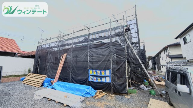 第1かすみがうら市下稲吉　新築戸建て　2号棟の外観|敷地広々119坪！庭で走り回る子どもたちにパパもママもヘトヘトです♪